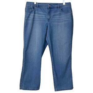 Chico’s Platinum Crop Light Wash Mid Rise Jeans Chico's Size 2 - Women's Size 12